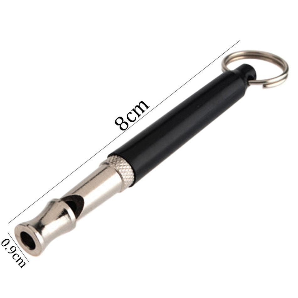 JMT-452234 Ultrasonic Dog Training Whistle for Effective Obedience Commands - Metal & Plastic, 80mm Length