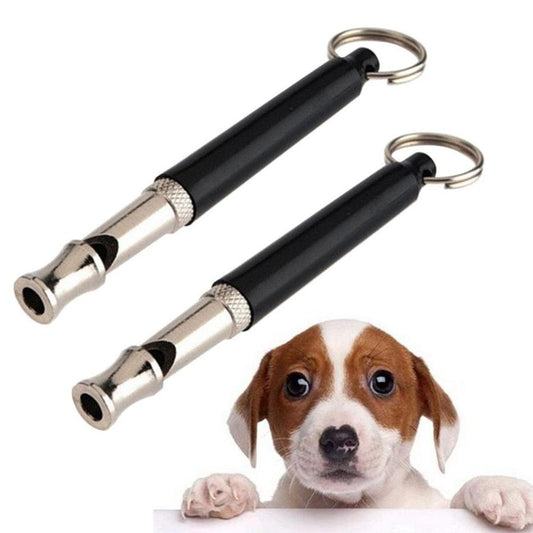 JMT-452234 Ultrasonic Dog Training Whistle for Effective Obedience Commands - Metal & Plastic, 80mm Length