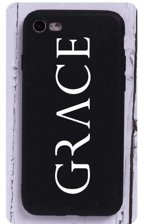 JMT-452426 Cartoon Letter Back Cover Phone Case for iPhone X - TPU Material in White and Black