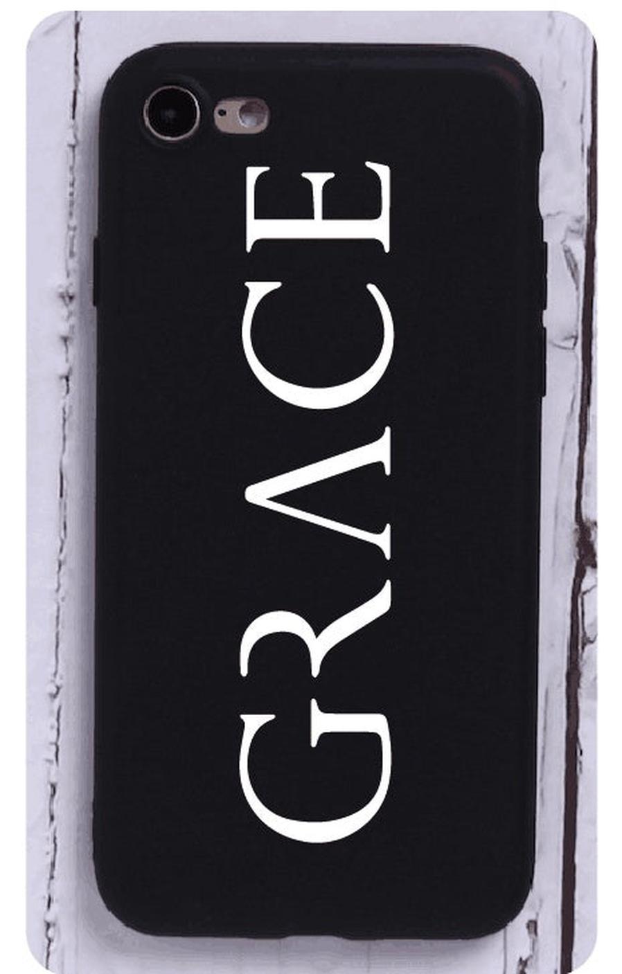 JMT-452426 Cartoon Letter Back Cover Phone Case for iPhone X - TPU Material in White and Black