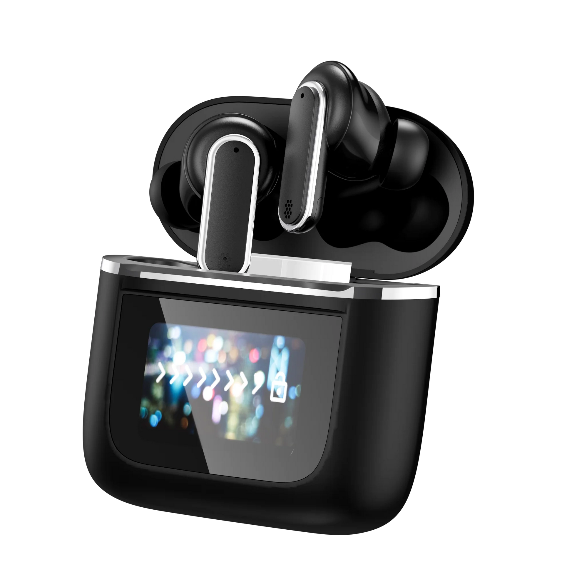 JMT-452426 Wireless TWS Earbuds with Touch Control and Low Latency, Bluetooth 5.4, LCD Battery Indicator