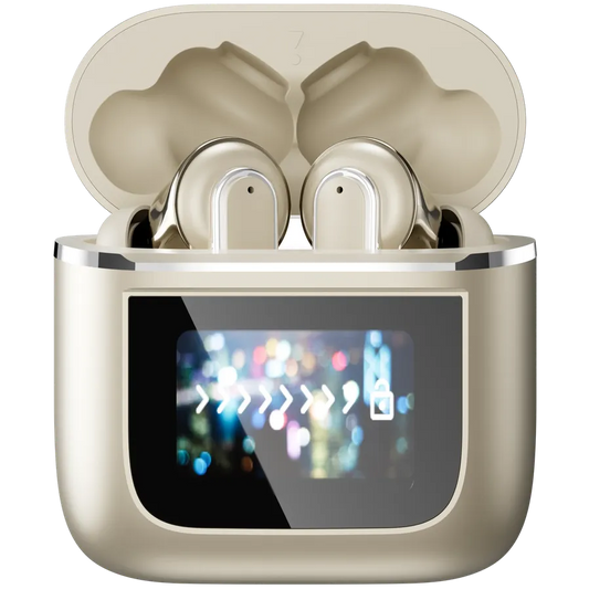 JMT-452426 Wireless TWS Earbuds with Touch Control and Low Latency, Bluetooth 5.4, LCD Battery Indicator