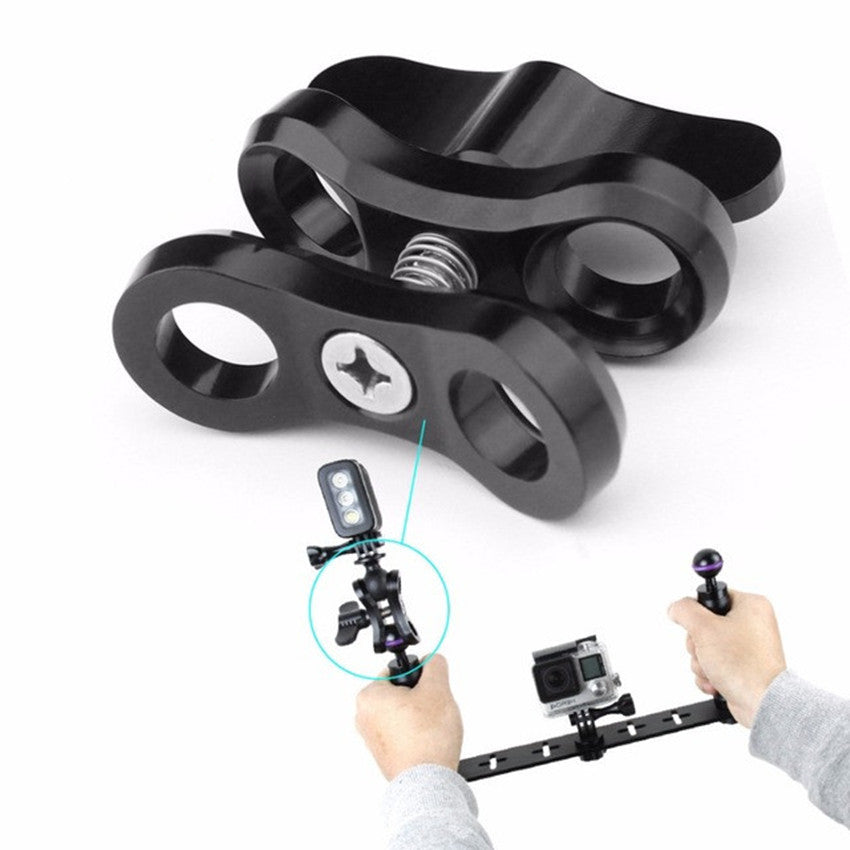JMT-452618 Diving Photography Butterfly Clip - Aluminum Alloy Metal Camera Light Ball Head Clip