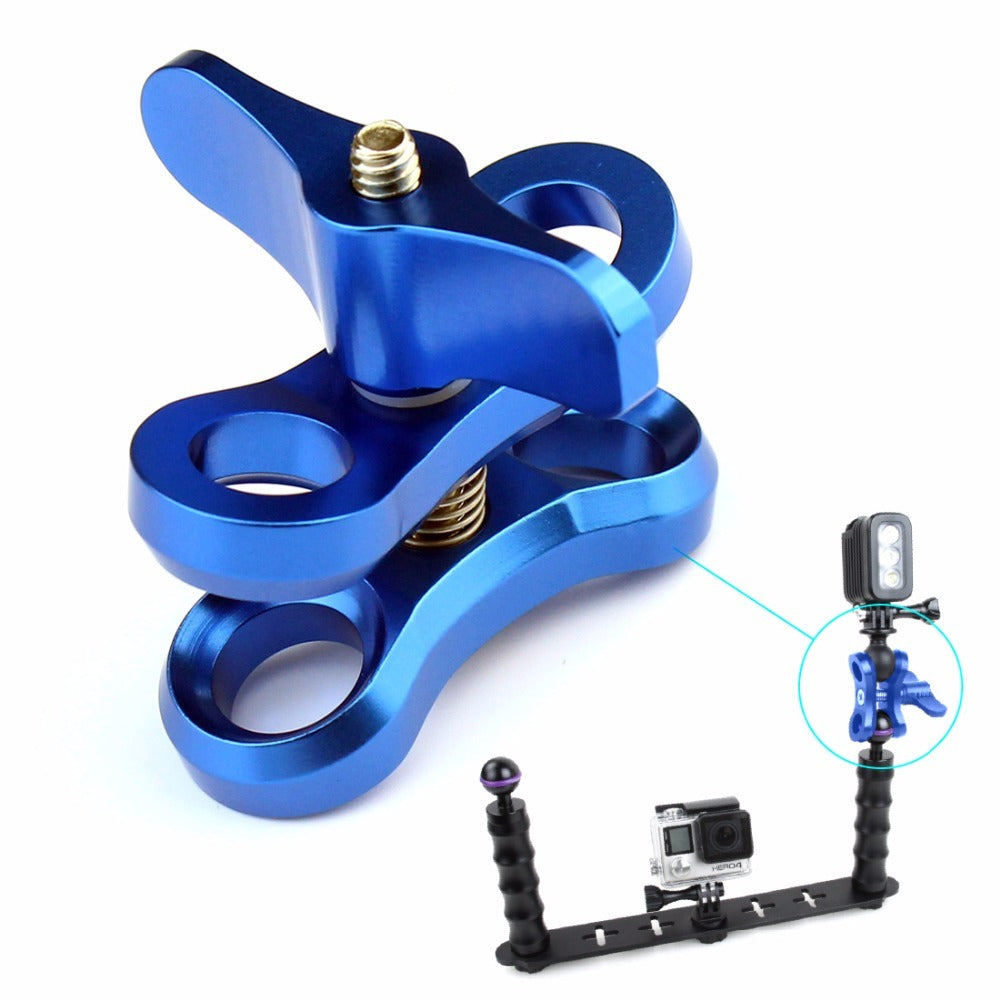 JMT-452618 Diving Photography Butterfly Clip - Aluminum Alloy Metal Camera Light Ball Head Clip