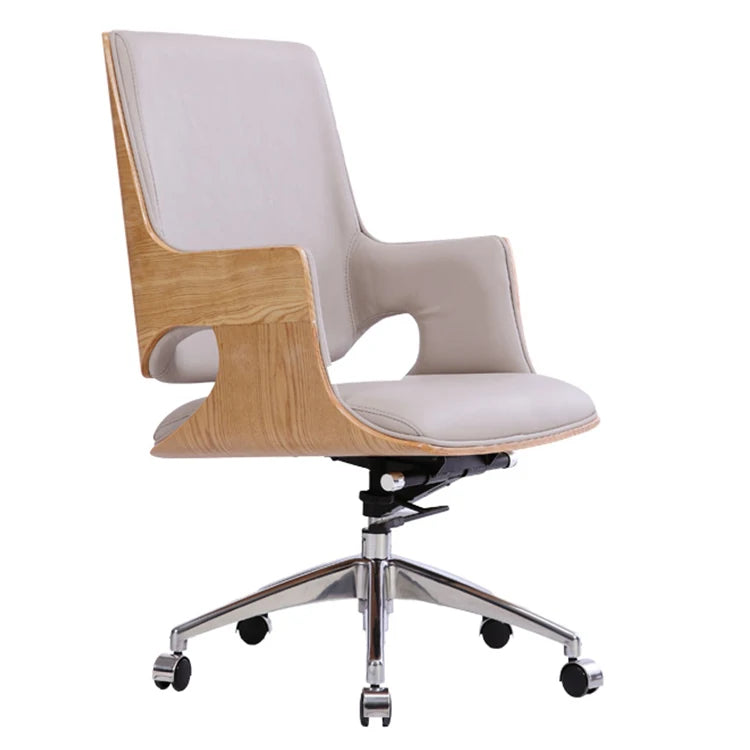 JMT-453002 Modern Miniature Bentwood Rocking Arm Chair with Adjustable Height and 360-Degree Swivel Function