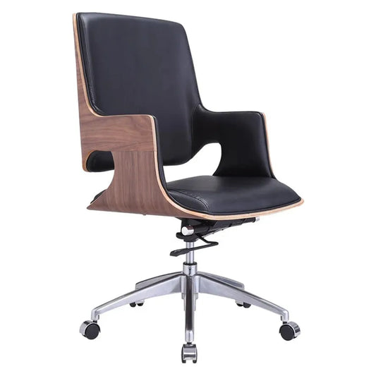 JMT-453002 Modern Miniature Bentwood Rocking Arm Chair with Adjustable Height and 360-Degree Swivel Function