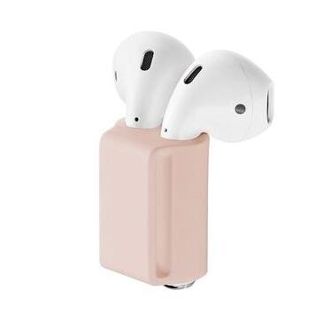JMT-453386 AirPods Silicone Holder Strap Compatible with Apple Watch - Anti-Lost, Durable, Lightweight Design for Active Lifestyle