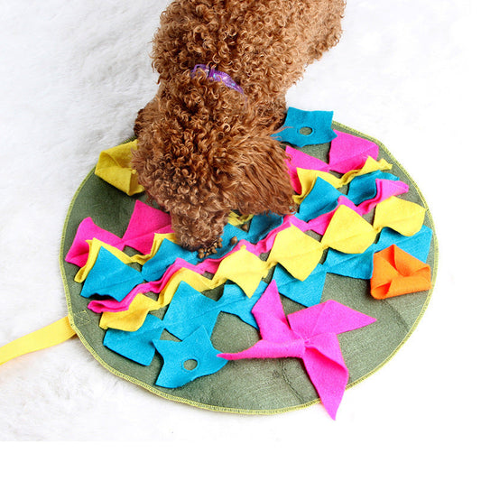 JMT-453386 Colorful Removable Dog Sniffing and Foraging Mat - Various Sizes and Styles Available