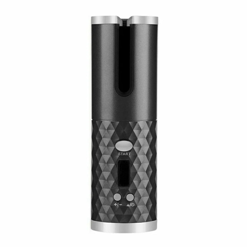 JMT-453386 Cordless Auto Rotating Curling Iron with LCD Display and Ceramic Technology for Effortless Waves