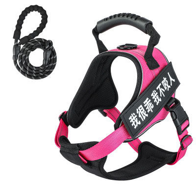 JMT-453578 Adjustable Pet Harness with Matching Leash - Multiple Colors Available