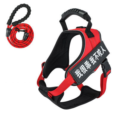 JMT-453578 Adjustable Pet Harness with Matching Leash - Multiple Colors Available