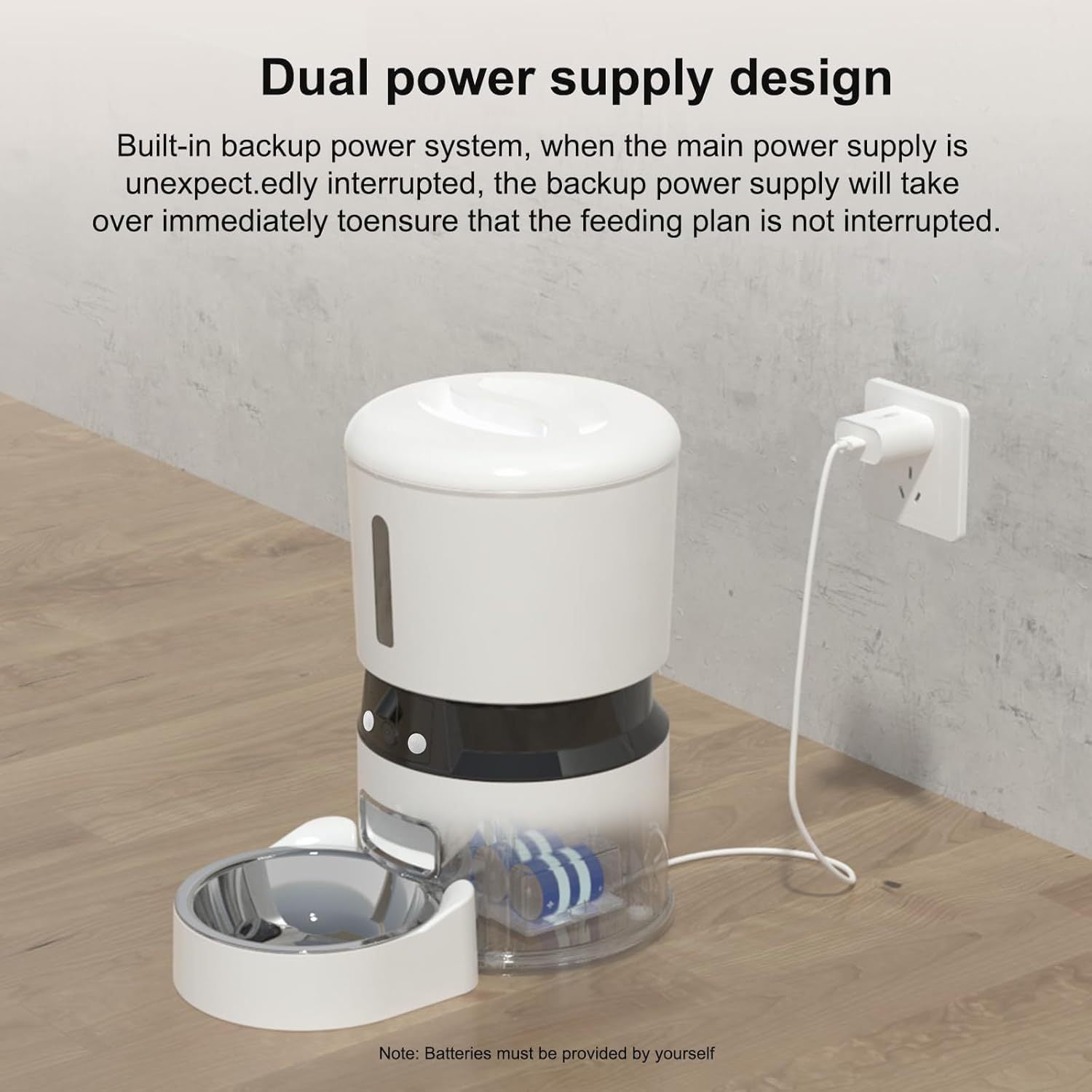 JMT-454410 Automatic Pet Feeder with 1080P HD Camera and Smart APP Control – 4L Capacity for Timed Meals