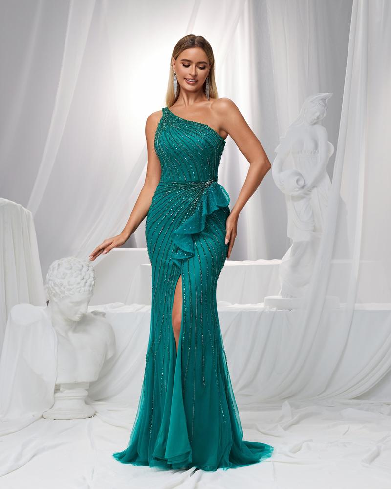 JMT-454474 Elegant Green Women's Dress SH0158