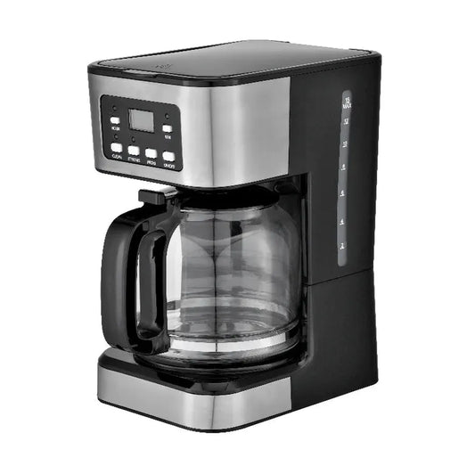 JMT-454666 Professional 1.5 L Drip Coffee Maker with LED Display for 12 Cups Brewing