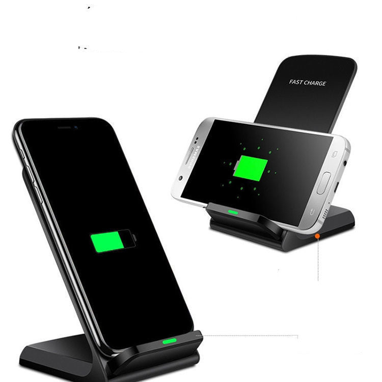 JMT-454730 30W Vertical Wireless Fast Charger for Smartphones - Elegant Design in Black and White