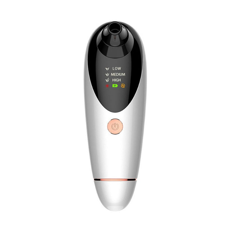 JMT-454794 Multi-Function Beauty Instrument with Heat, Vibration, and Vacuum Suction in Black and White