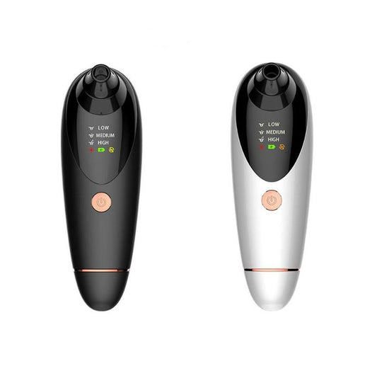 JMT-454794 Multi-Function Beauty Instrument with Heat, Vibration, and Vacuum Suction in Black and White