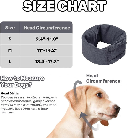 JMT-454858 Dog Calming Hoodie with Adjustable Ear Muffs for Noise Protection and Anxiety Relief