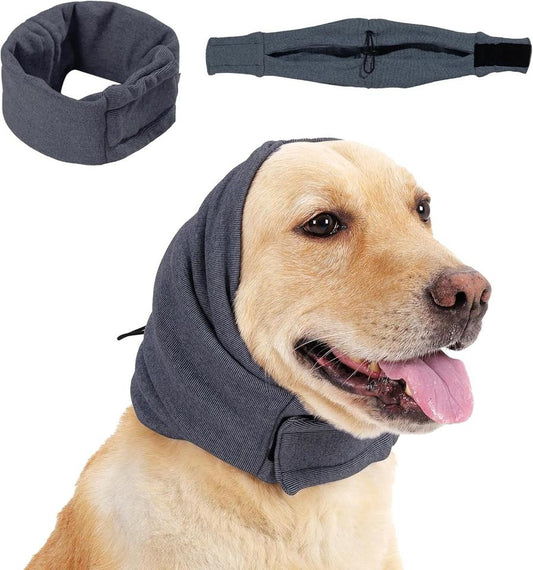 JMT-454858 Dog Calming Hoodie with Adjustable Ear Muffs for Noise Protection and Anxiety Relief