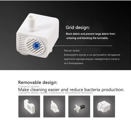 JMT-455562 Automatic Pet Water Dispenser Pump with Adjustable Flow and Quiet Operation