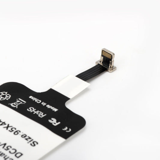 JMT-455562 Wireless Charging Receiver for Apple and Android Devices - Type-C Compatible, White