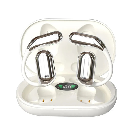 JMT-456714 Wireless Bluetooth Sports Headset with LED Battery Indicator - Long Endurance, Ear-Hanging Design, Blue Color