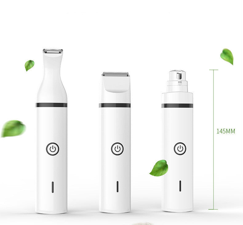 JMT-456778 Pet Grooming Clipper with Nail Grinding Head and Trimming Attachments - Model G12 in White and Black