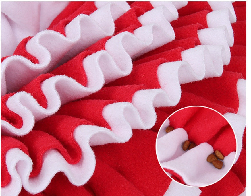 JMT-457674 Semi-Round Pet Sniffer Pad for Slow Food with Shaker Velvet Material, 60 x 30 x 5 cm