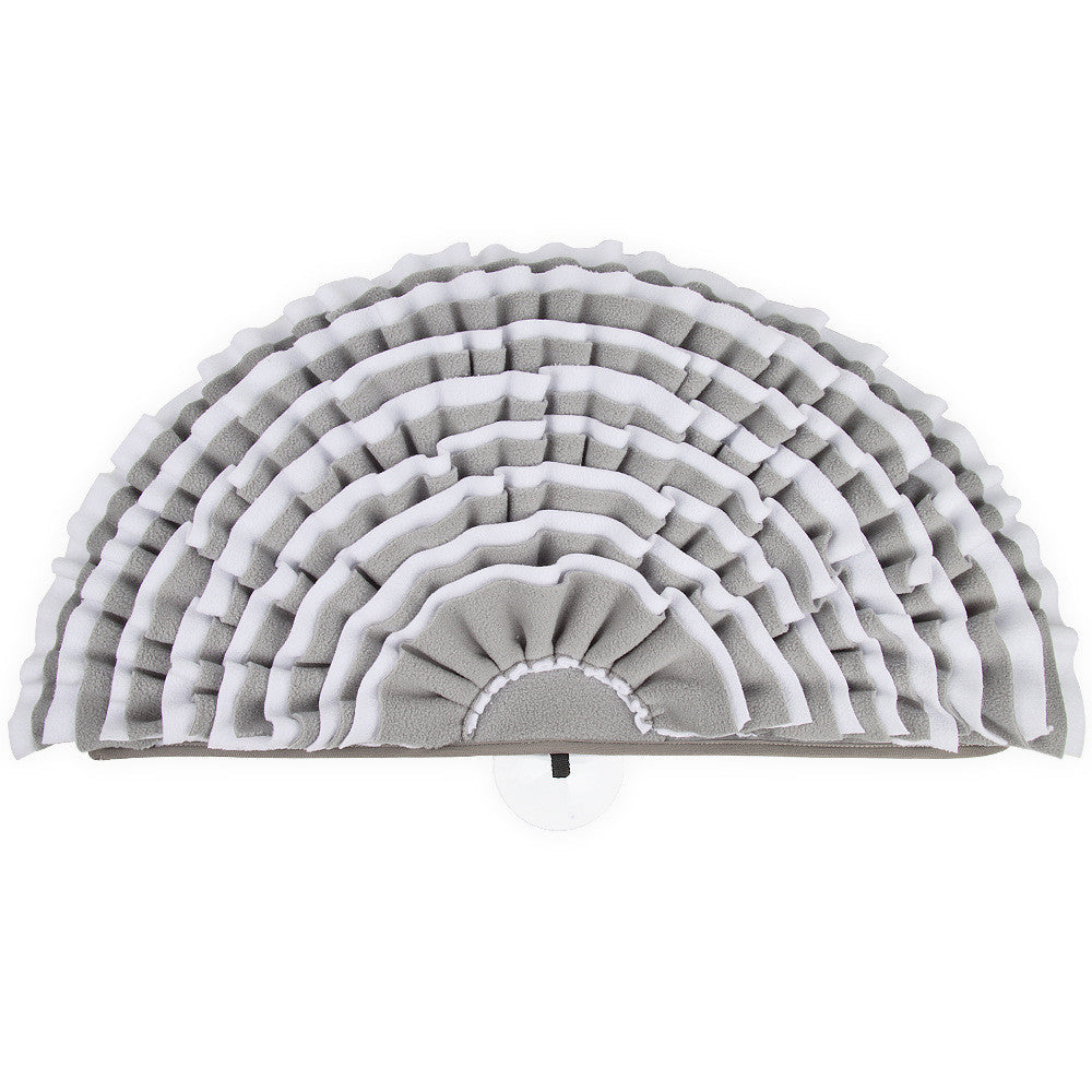 JMT-457674 Semi-Round Pet Sniffer Pad for Slow Food with Shaker Velvet Material, 60 x 30 x 5 cm