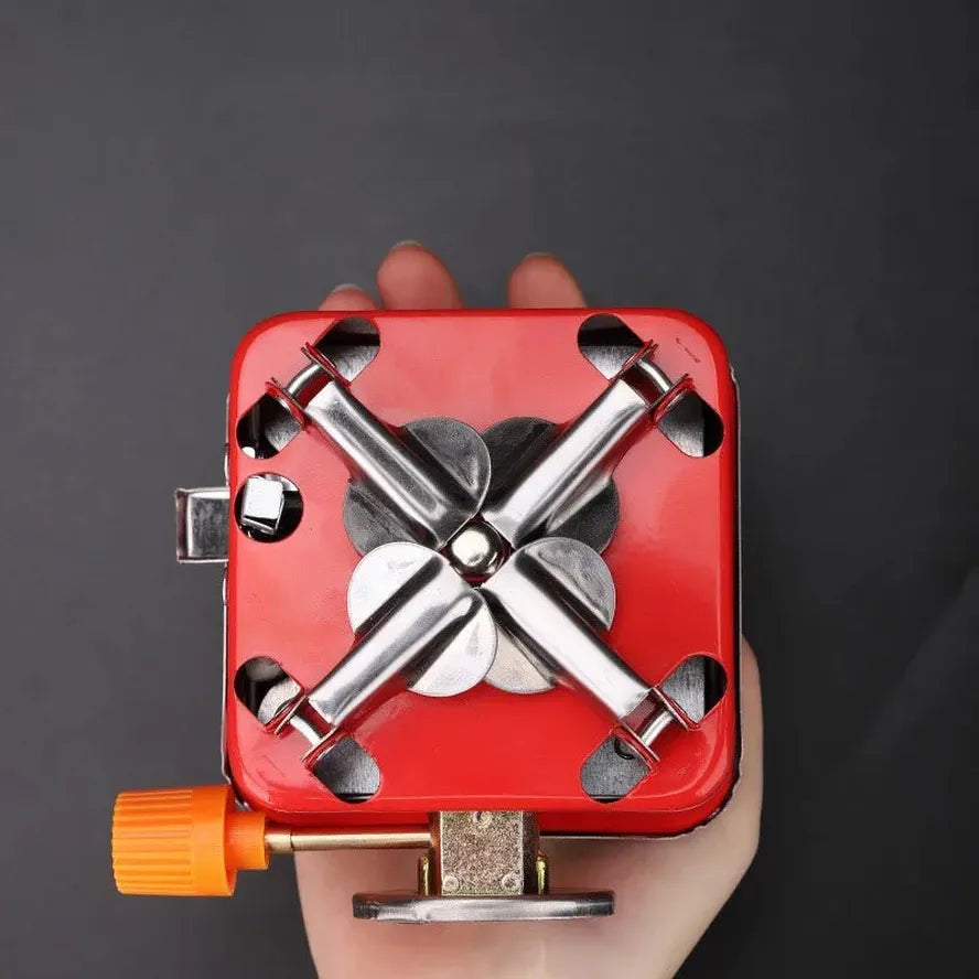 JMT-457738 Portable Folding Mini One Burner Gas Stove for Travel, Camping and Picnics