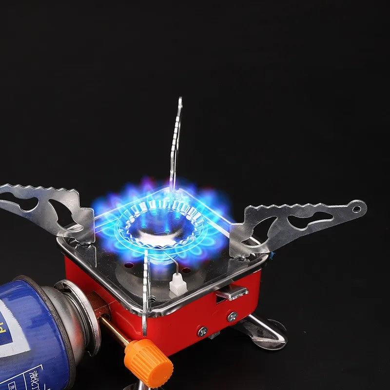 JMT-457738 Portable Folding Mini One Burner Gas Stove for Travel, Camping and Picnics
