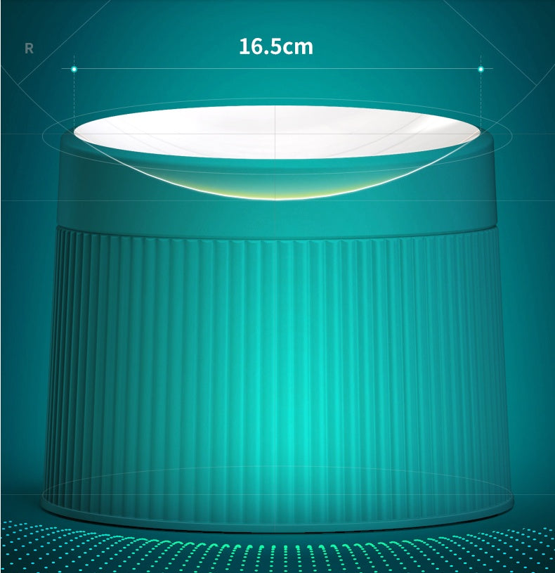 JMT-457866 Geometric Double Cat Bowl - A5 Food Grade Melamine, 194mm Diameter, 145mm Height