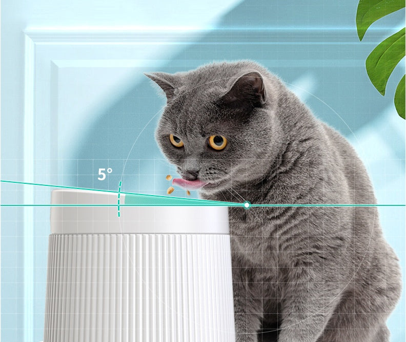 JMT-457866 Geometric Double Cat Bowl - A5 Food Grade Melamine, 194mm Diameter, 145mm Height