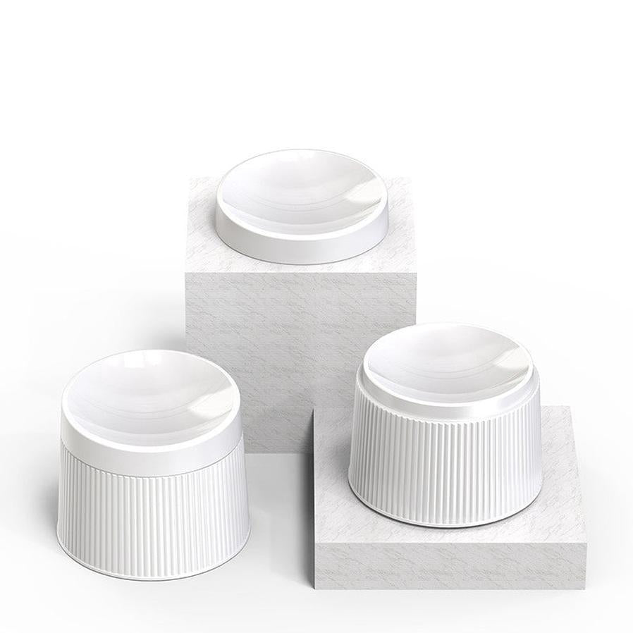 JMT-457866 Geometric Double Cat Bowl - A5 Food Grade Melamine, 194mm Diameter, 145mm Height