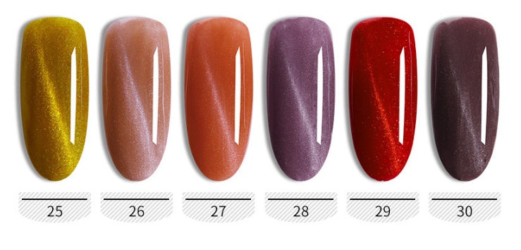 JMT-457994 Cat's Eye Nail Polish Glue Set for Phototherapy - 10ml, 48 Color Options