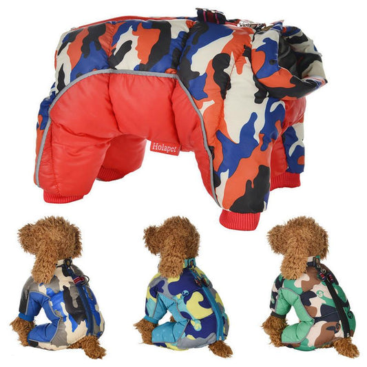 JMT-458314 Camouflage Dog Cotton Coat in Various Colors and Sizes