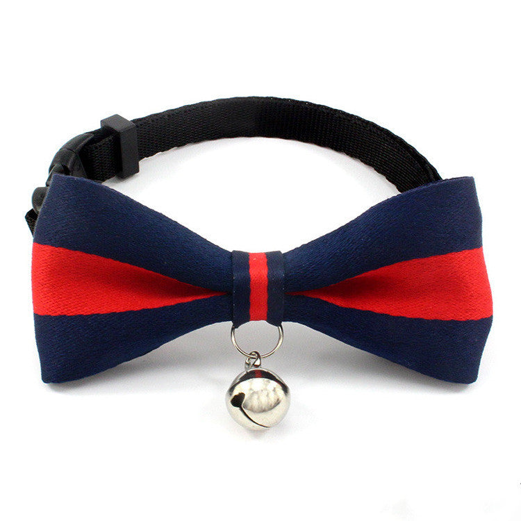 JMT-458506 Monochrome Nylon Cat Bell Collar - British Style for Everyday Use