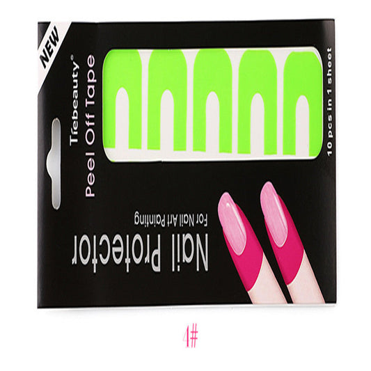 JMT-459146 Nail Art Spill Prevention Sticker - 5 Color Options for Mess-Free Polish Application