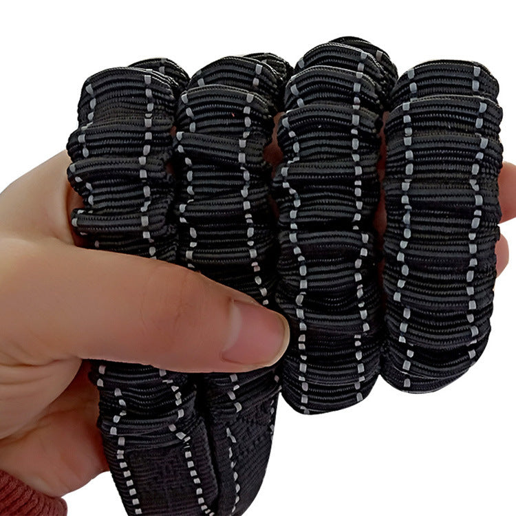 JMT-459338 Hyena Polyester Dog Leash with Zinc Alloy Hardware - 50cm Double Head Pull, 100cm Traction Rope