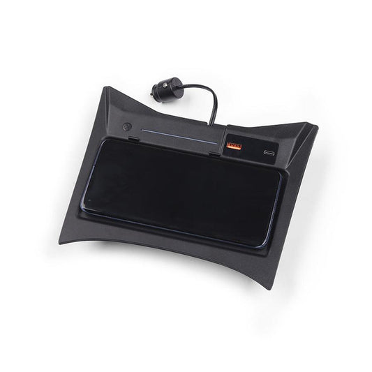 JMT-459530 Fast Wireless Car Charger with PD and USB Output, Universal Compatibility, 15W Charging Power