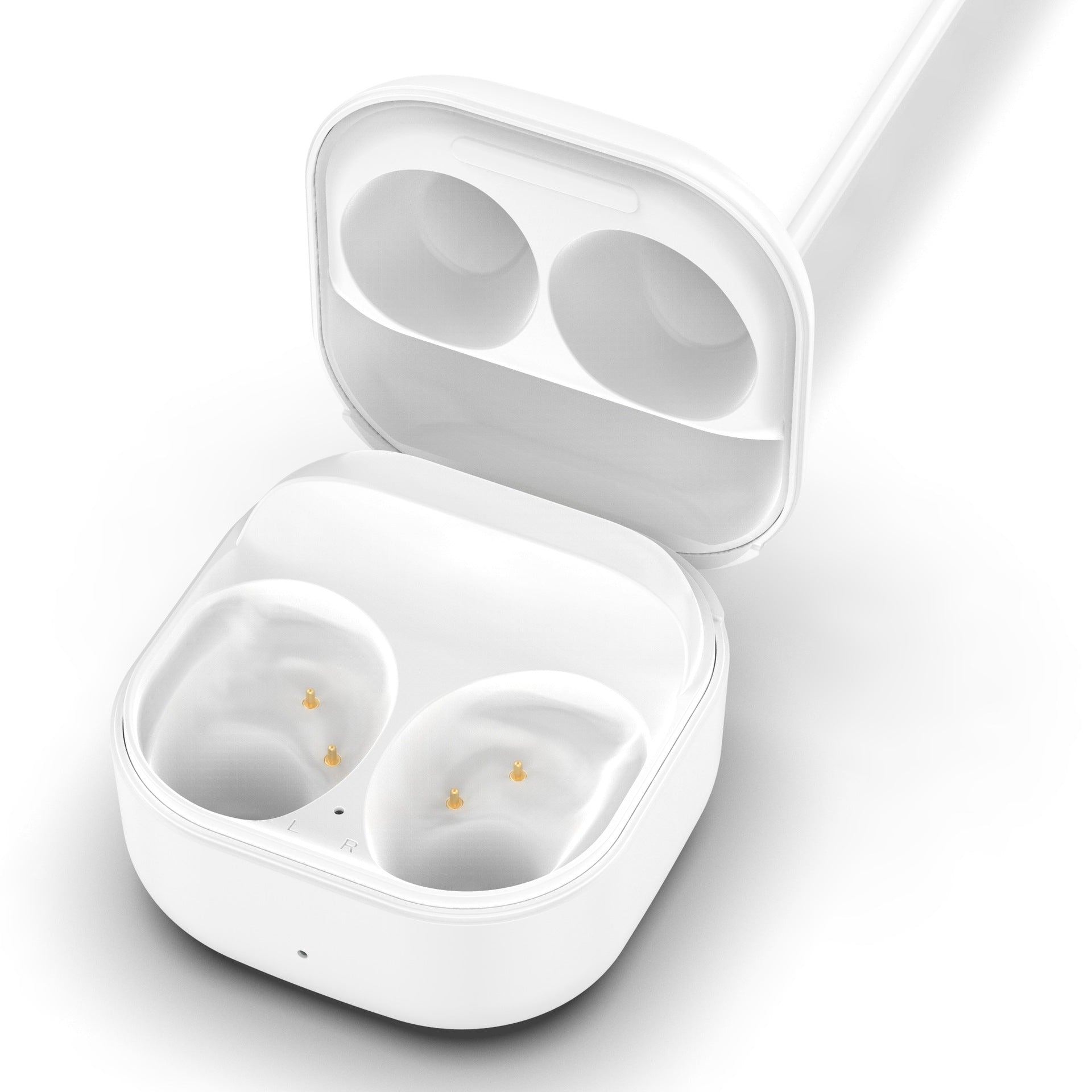 JMT-460170 Samsung Headset Storage and Charging Case - Black and White Plastic Design