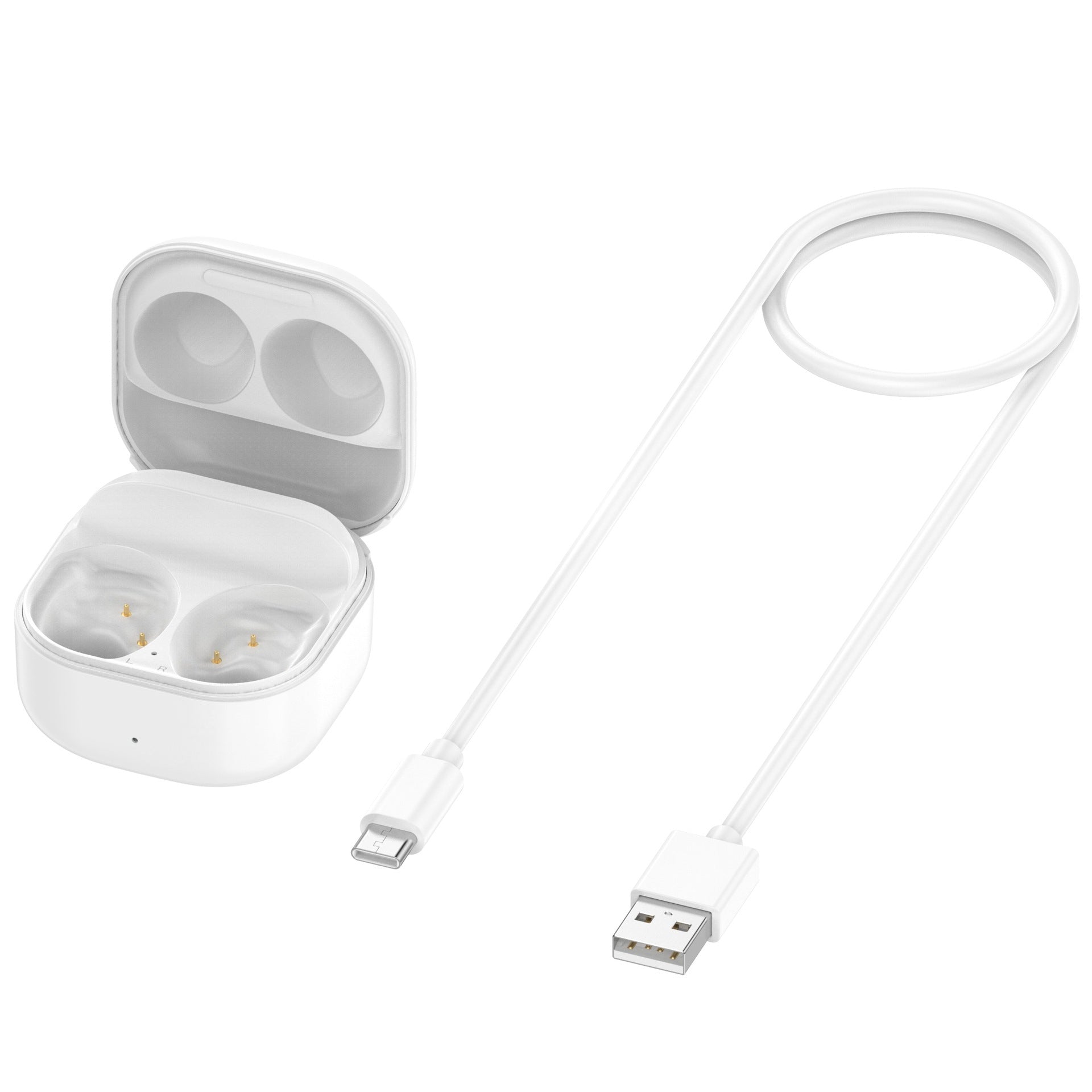 JMT-460170 Samsung Headset Storage and Charging Case - Black and White Plastic Design