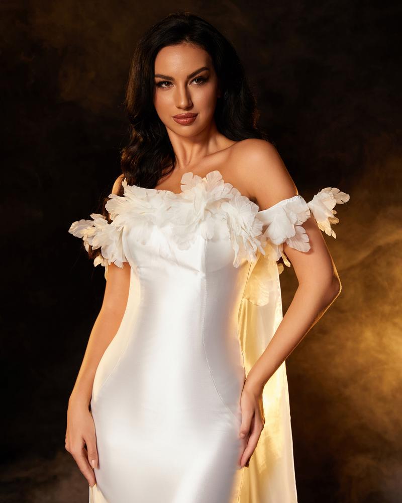 JMT-460234 Elegant White Dress for Women - Model SH0099