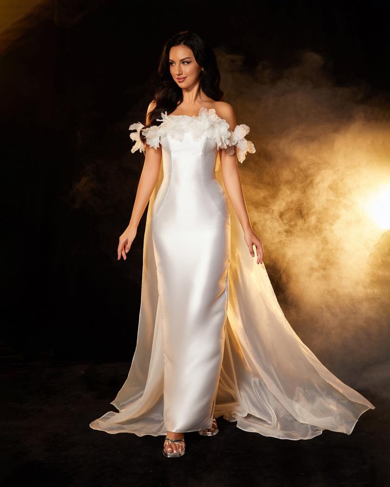 JMT-460234 Elegant White Dress for Women - Model SH0099