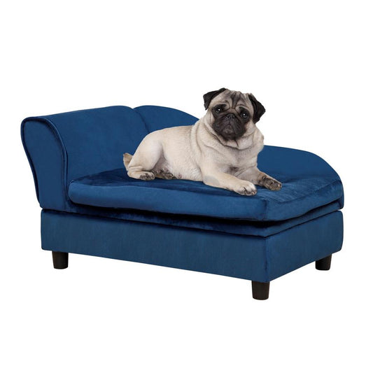 JMT-460298 Luxury Small Dog Bed with Hidden Storage and Soft Foam Cushion, Modern Pet Furniture for Small Breeds
