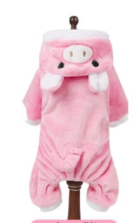 JMT-460618 Cozy Coral Fleece Transformation Outfit for Dogs and Cats – Flannel Warmth for Fall & Winter