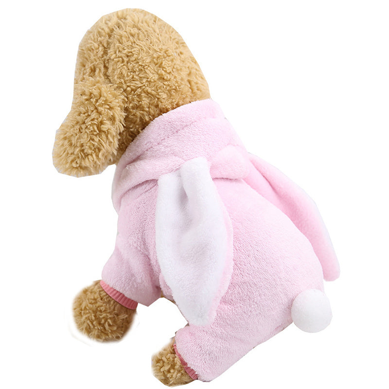 JMT-460618 Cozy Coral Fleece Transformation Outfit for Dogs and Cats – Flannel Warmth for Fall & Winter