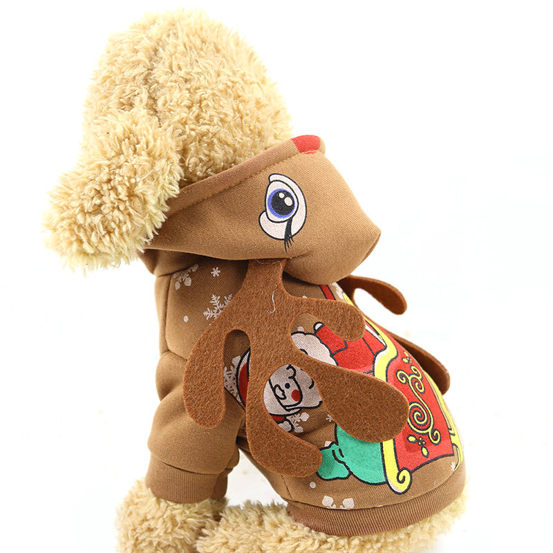 JMT-460618 Cozy Coral Fleece Transformation Outfit for Dogs and Cats – Flannel Warmth for Fall & Winter