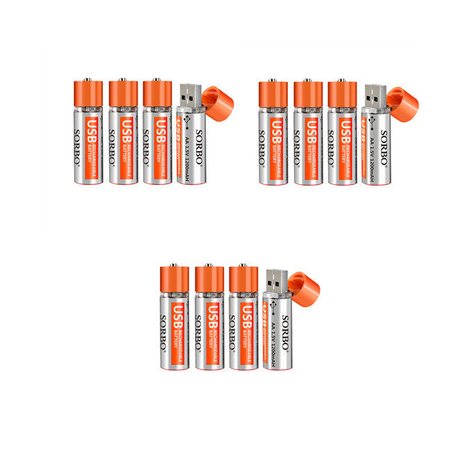 JMT-460618 USB Rechargeable Battery - 1200mAh Capacity, Quick Charging (1-2 Hours), Long Lifespan (≥3 Years), Lightweight (14g)