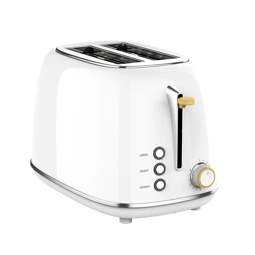JMT-460810 Retro 2-Slice Stainless Steel Electric Pop-Up Toaster with Grill Function